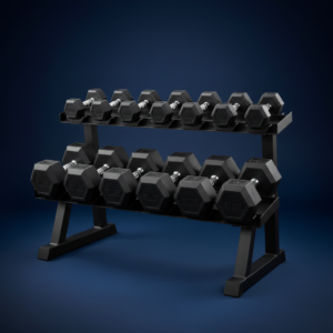Rubber Coated Dumbbell Set (5kg–20kg Pair)
